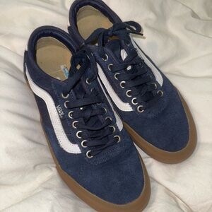 Vans Skater-Pro Blue and White Sneakers